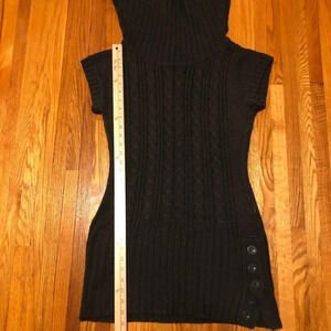 Cowl neck with cap sleeves sweater
